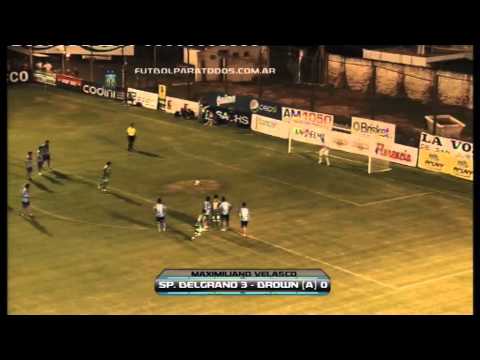 Sportivo Belgrano 3 - Brown de Adrogué 0. B Nacional. Fecha 18. Fútbol Para Todos