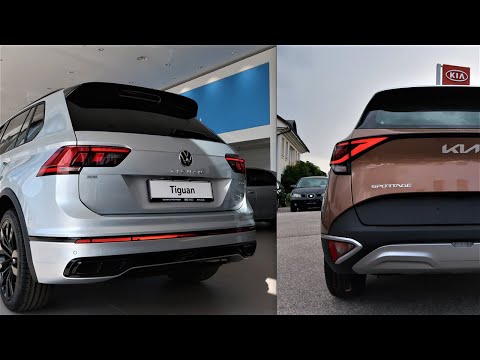 2022 Volkswagen TIGUAN vs 2022 Kia SPORTAGE - Exterior Comparison by Supergimm45