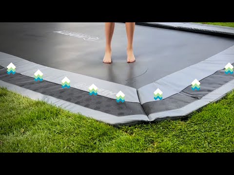 North In Ground Trampoline with TDU® Vented Safety Pads for Ultimate Air Flow