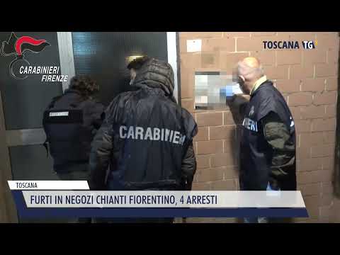 2022-11-15 TOSCANA - FURTI IN NEGOZI CHIANTI FIORENTINO, 4 ARRESTI