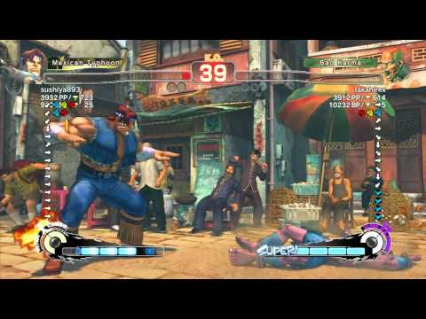 SSF4 AE: sushiya893 (Hawk) vs takahirex (Dhalsim) - Ranked Match (720p HD)