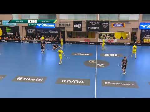 F-liigaM, Happee - Indians, 20.1.2024. Tilanne ajassa 20:26.