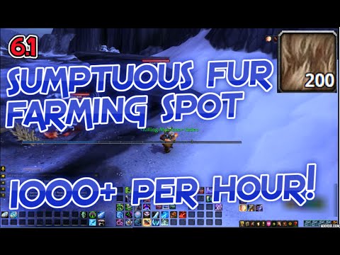 WoW Best Spot for Farming Sumptuous Fur! 1000+ per hour!
