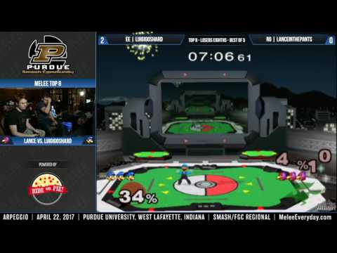 Arpeggio - EE | Luigigoshard (Luigi) vs. RG | Lanceinthepants (Falco) - SSBM - Top 8, Losers Eighths