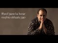 Bhool Jane Ka Hunar Mere Paas Tum Ho OST Rahat Fateh Ali Khan Lyrics Song 2020