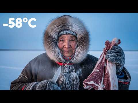 Cooking Dinner at -58°C With Arctic Nomads (Yamal Survival)