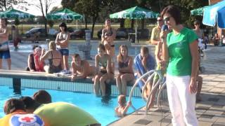 Lotmerk na vodi - Zabavne kopališke igre v Ljutomeru