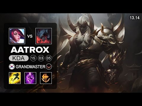 Aatrox vs Fiora Top - KR Grandmaster - Patch 13.14 Season 13