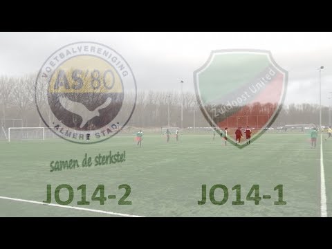 AS'80 JO14-2 - Zuidoost United JO14-1 (9 maart 2019)