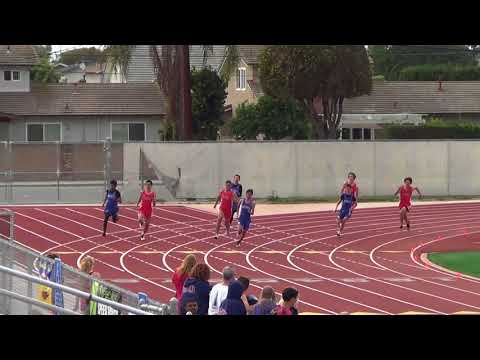 FSB 200m Heat 2 vs Fountain Valley 3-21-18 - Los Alamitos Boys