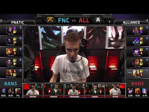 Fnatic vs Alliance | Season 4 EU LCS Spring 2014 Super Week W11D1 G1 | FNC vs ALL Full game HD