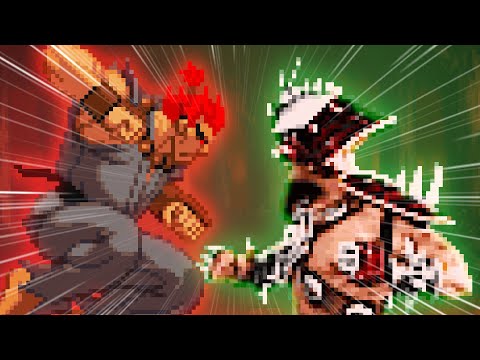 Shao Kahn VS Akuma: The Clash of Legends [Sprite Animation Fight]