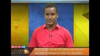 Entrevista a Felipe Rosario de la Asociación Recicladores del Eco-parque Rafey en Enfoque Matinal