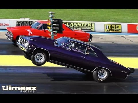 HIGH FLYING MAFIA! PROCHARGER '66 CHEVELLE VS PROCHARGER '67 NOVA! BYRON!