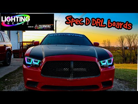11-14 dodge charger lightingtrendz spec d Drl boards install