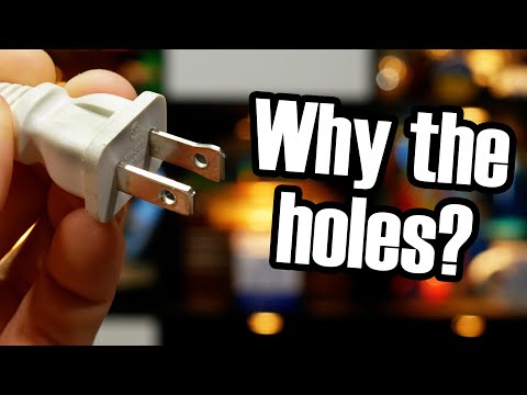 image-Why do power plugs have 2 holes?