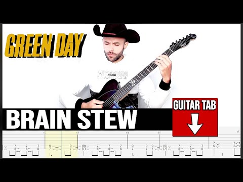 【GREEN DAY】[ Brain Stew ] cover by Masuka | LESSON | GUITAR TAB