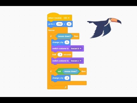 Scratch Programming Flappy Toucan Game Introduction