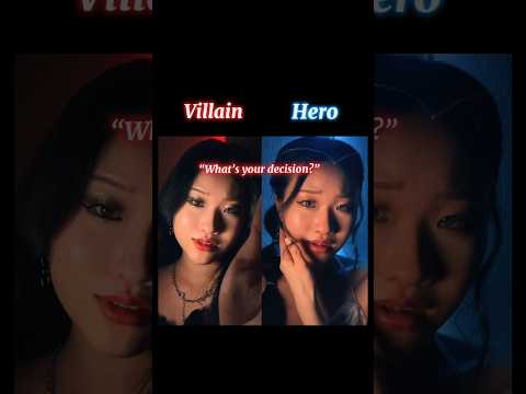 #pov The hero has to decide to save her lover (villain) or the world… #shorts