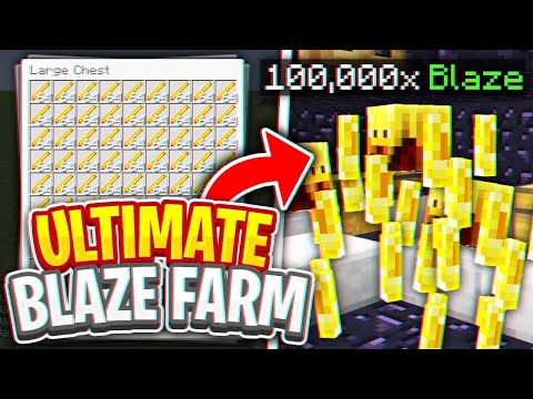 Insane 1,000,000 XP Blaze Farm in Minecraft