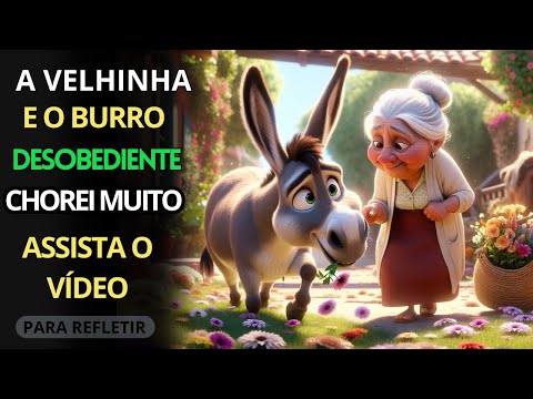 A VELHA E O BURRO DESOBEDIENTE - UMA LIÇÃO DE VIDA QUE VOCÊ NUNCA IRÁ ESQUECER
