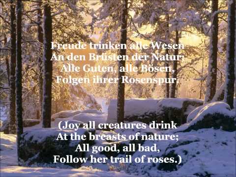 Ode an die Freude - Song Of Joy (with German lyrics & English translation)