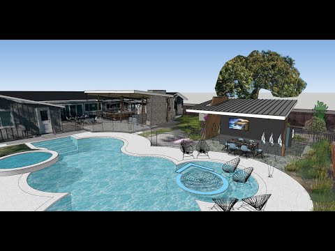 Jenna&James' Covered Patio with Outdoor Kitchen Plus Detached Pool House in San Jose