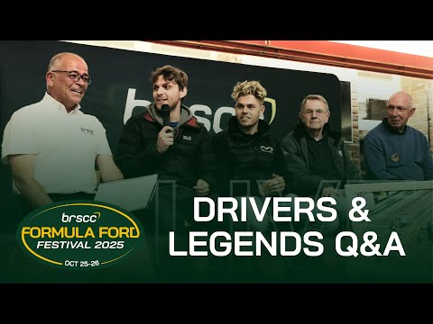 2025 BRSCC FORMULA FORD FESTIVAL DRIVERS & LEGENDS Q&A LIVE