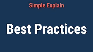 What Are Best Practices?