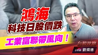 鴻海科技日股價跌，工業富聯帶風向！｜台股攻略｜劉烱德 (圖)