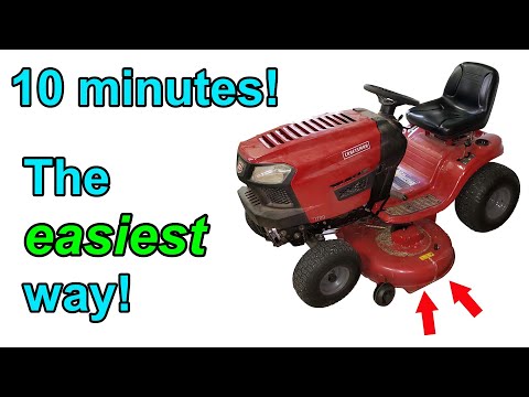 How to replace riding lawn mower blades... in 10 minutes!!