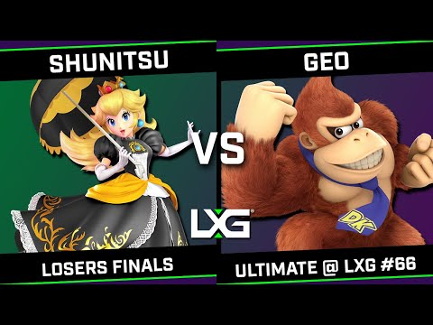 Shunitsu (Peach) vs GEO (Donkey Kong) - Smash Ultimate @ LXG 66 - Losers Finals