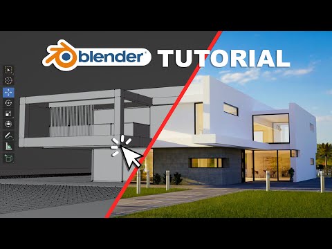 Modern House in Blender - Part 1 First Floor