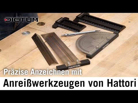 Anreißwerkzeuge von Hattori - Präzisions-Anreißlineal, -Winkellineal und -Kantenlineal #dictum