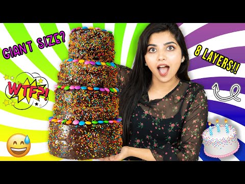 Making GIANT CAKE at Home!! | DIY Chocolate Cake | Ramya Vasudev