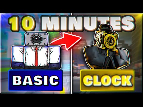 Noob With Partner Goes Basic to Large ClockMan in 10 Minutes! Toilet Tower Defense Roblox