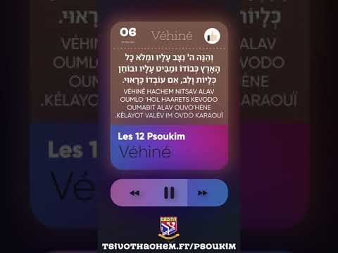 06 • Pasouk Véhiné - Les 12 Psoukim