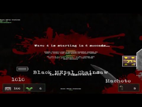 Let's Play Some Zombie Torrent 2 with Black Metal Chainsaw (Map03) - VGP