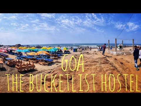 Backpack trip to goa | Stay in The bucket list hostel | Full HD video | 2020