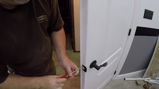 How to Install Door Handles on Double Doors / How to Install a Dummy Door Handle