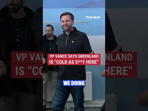This was VP JD Vance's first reaction to being in Greenland: "It's cold as s**t here"