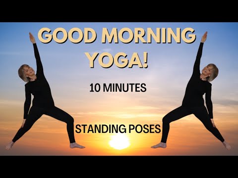 YOGA For SENIORS! | 10 Minute MORNING YOGA FLOW | Standing Poses