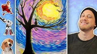 Eerie Van Gogh Tree Painting Tutorial