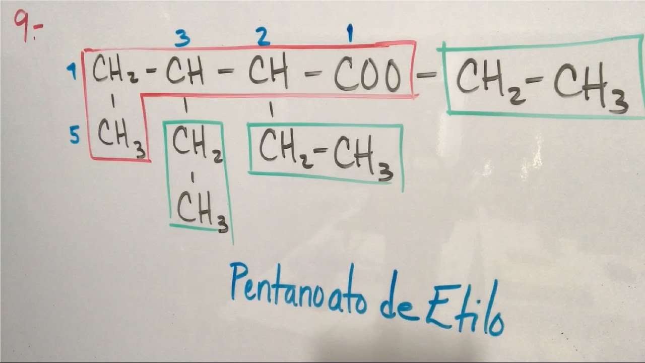 Ésteres. Nomenclatura Química Orgánica Parte 1
