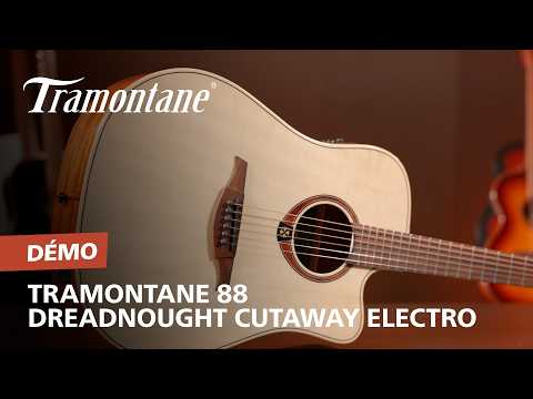 Lag T88DCE Tramontane 88 Dreadnought Cutaway Solid Spruce Top Khaya Neck 6-String Acoustic-Electric Guitar image 6