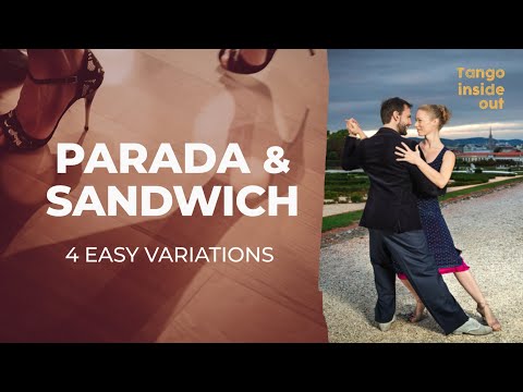 Parada & Sandwich from the backward Ocho | 4 easy Variations | Tango Basics #dance #tutorial