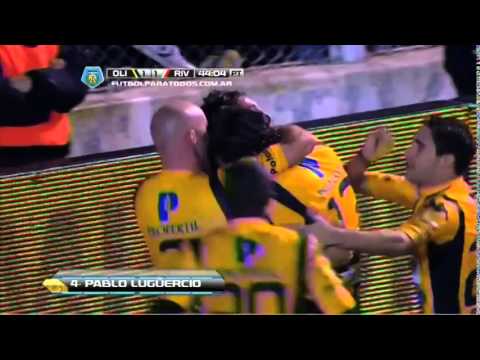 Gol de Pablo Lugüercio Olimpo 1-1 River