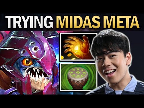 THE GAME THAT OG.ANA TRIES THE DRUM-MIDAS META FOR SLARK - DOTA 2 PRO GAMEPLAY
