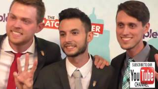 Cory Vetter, Wesley Elder and Caleb Vetter outside The Matchbreaker Premiere at ArcLight Cinemas Cin video