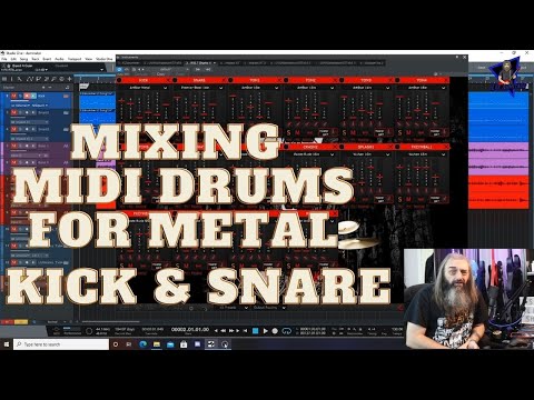 Mixing Midi Drums Kick and Snares  for Metal with Kvlt Drums 2 from Ugritone